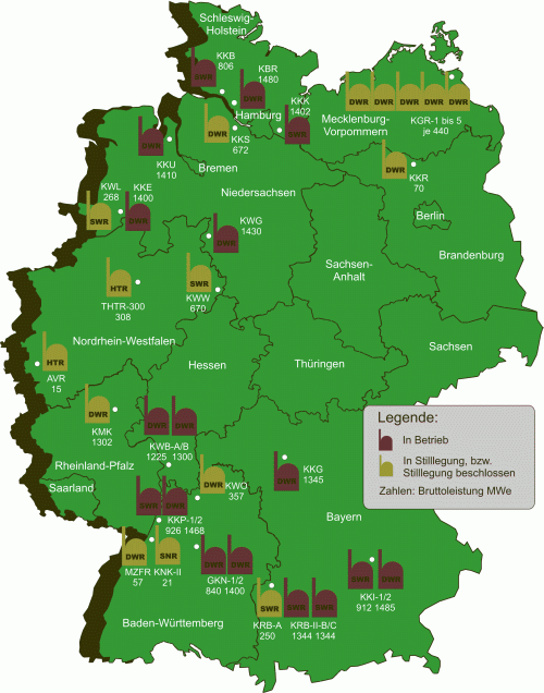 Kernkraftwerke in Deutschland