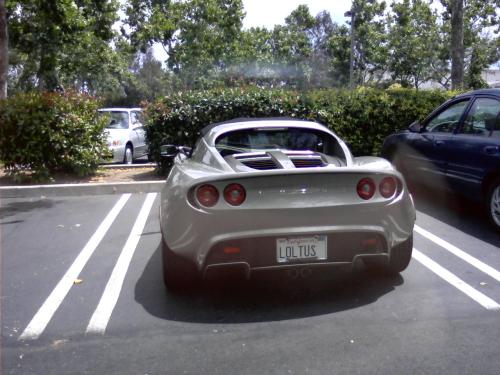 Lotus license plate