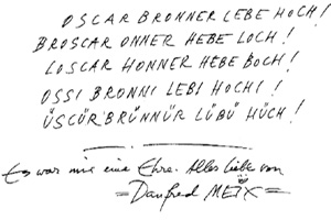 Oscar Bronner lebe hoch