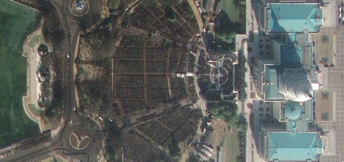 Satellite image of inauguration