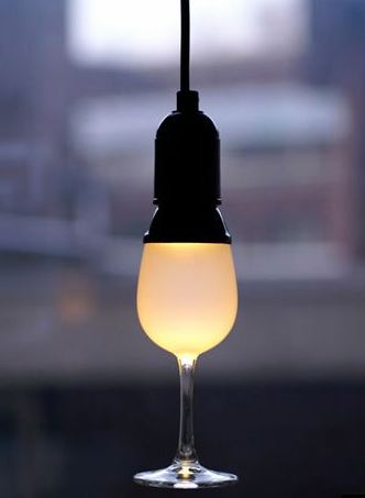 Wine Glass Light Bulb