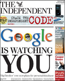 Search engines warned over data