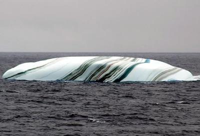  The Antarctic iceberg that looks like a giant humbug