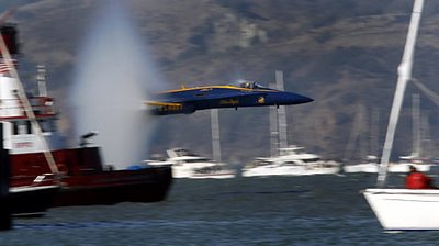 Navy Jets in Death-Defying Skim across the Water during Air Show