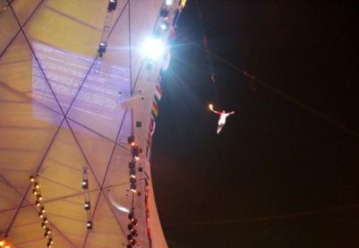 Blue Screen of Death Strikes Bird's Nest During Opening Ceremonies Torch Lighting