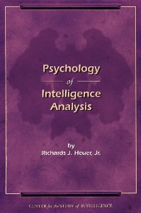 CIA's Psychology of Intelligence Analysis book online