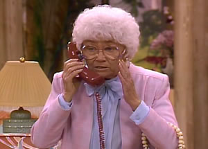 Actress Estelle Getty