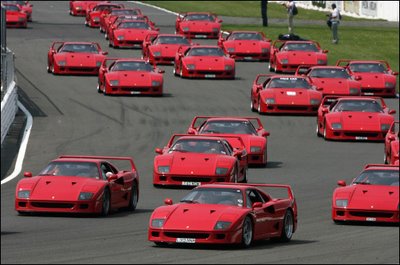 Parade of Ferraris Sets New World Record