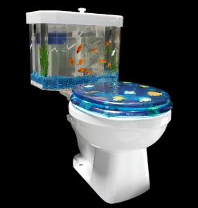 Fish 'n Flush Toilet-Tank