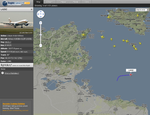 10:30 Libyan Airlines (airbus A306) leaving