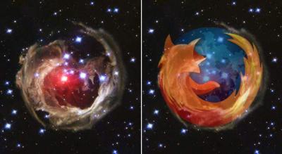 Firefox Logo Spied In Deep Space