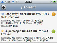 uTorrent WebUI For The iPhone