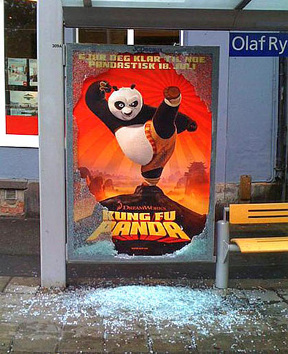 Brilliant Kung Fu Panda Ad … Or Vandalism?