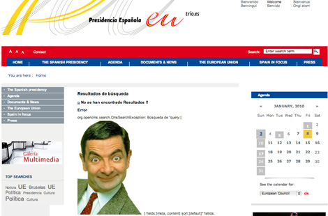 Mr Bean ousts PM from Spain's official website