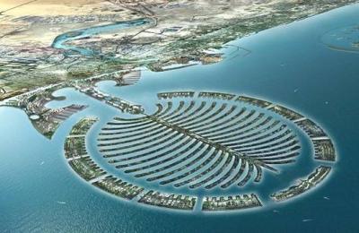 The Palm Islands in Dubai