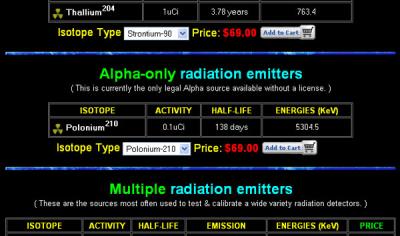 polonium-210 only $69!!!!