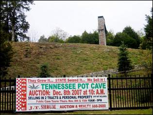 Infamous 'pot cave' goes on auction block