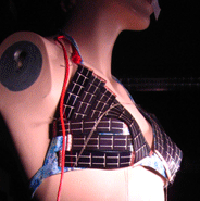 A solar film bikini that cools your beer and charges your iPod!