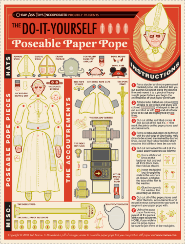 Poseable Paper Pope