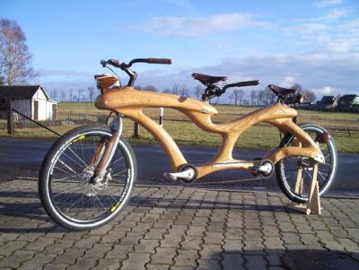 The one-of-a-kind wooden bicycle