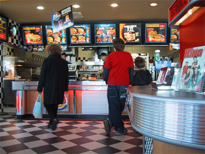 Zur Belohnung ein Besuch bei Burger King