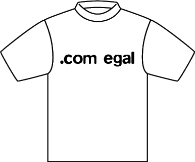 T-Shirt: .com egal