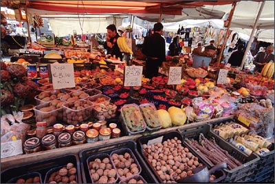 Marktstand auf dem Campo de Fiori