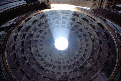 Lichtstrahl im Pantheon