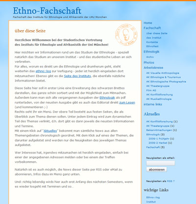 screenshot der neuen ethnologik.de