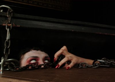 scene from &quot;evil dead - the musical&quot;