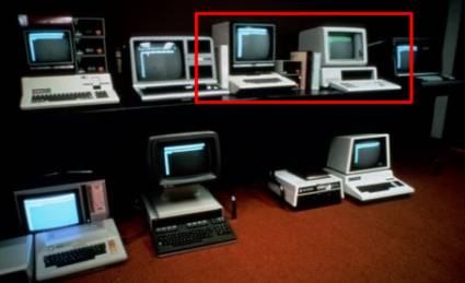 A couple of computers that ran Visicalc.