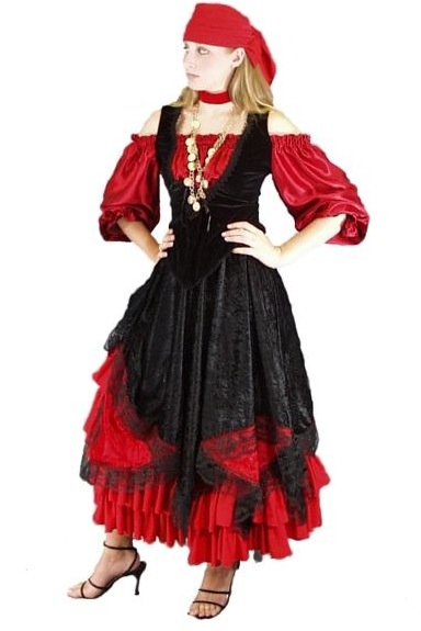 Angeblich ein Brittany Gypsy Costume