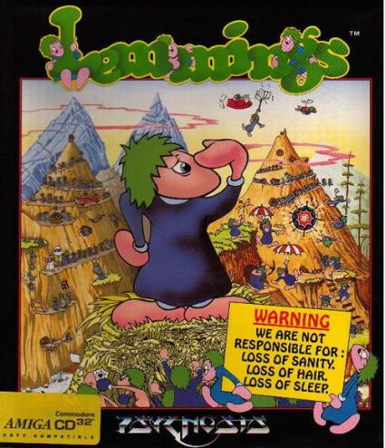 Lemmings on the Amiga, nicer than on the PC