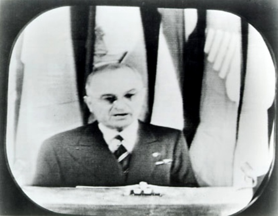 Pres. Truman speaks on Television