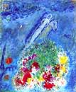 LES MARIES DANS LE CIEL FLEURI ... Marc Chagall 