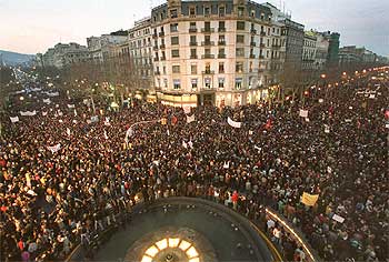 Manifestación en Barcelona