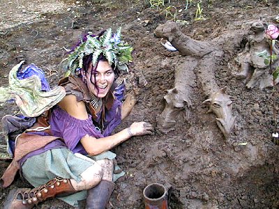 Another mud faerie with a three-headed snake.