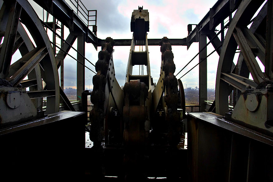 Duisburg, Meiderich, on top of the furnace