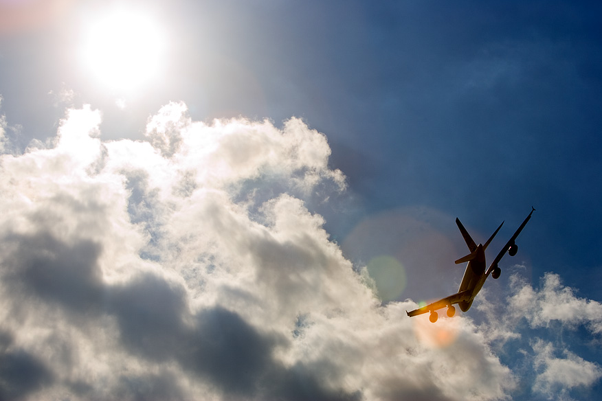 Airbus A380 over Hamburg