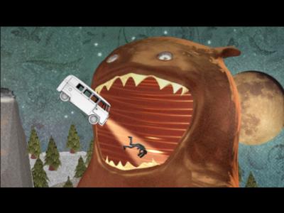 The video portraits a wild werewolf hunt with the use of 3d
<br/><br/>
animation, stop motion and illustration.