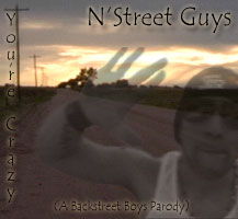 Album Cover for the N'Street Guys single &quot;You're Crazy&quot;, which is a hilarious parody of &quot;Incomplete&quot; by the Backstreet Boys.