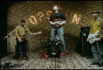 Still from Blur's video of &quot;Popscene&quot;