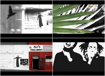 4 screenshots from the musicvideo 'childlike eyes' for the south african band Moodphase5ive.