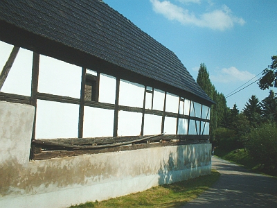 Fachwerkgebäude in Lampersdorf