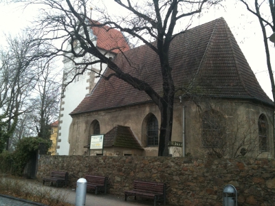 Alte Kirche Coswig, Renaissance, gestiftet von der Adelsfamilie Karras