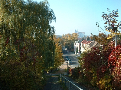 Blick von Zscheila auf die Albrechtsburg Meißen