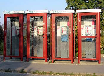 Telefonzellen in Budapest