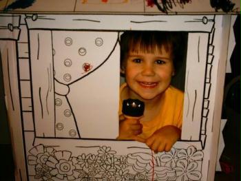 Grant in playhouse